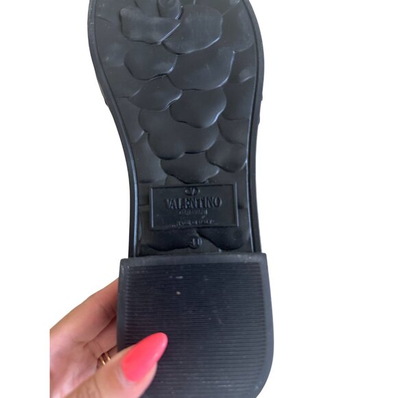 VALENTINO GARAVANI Black Atelier 40 Rose Sandals Size 41 / US 11 - Picture 3 of 10